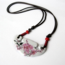 鸟语花香 纯手工编织项链 毛衣链